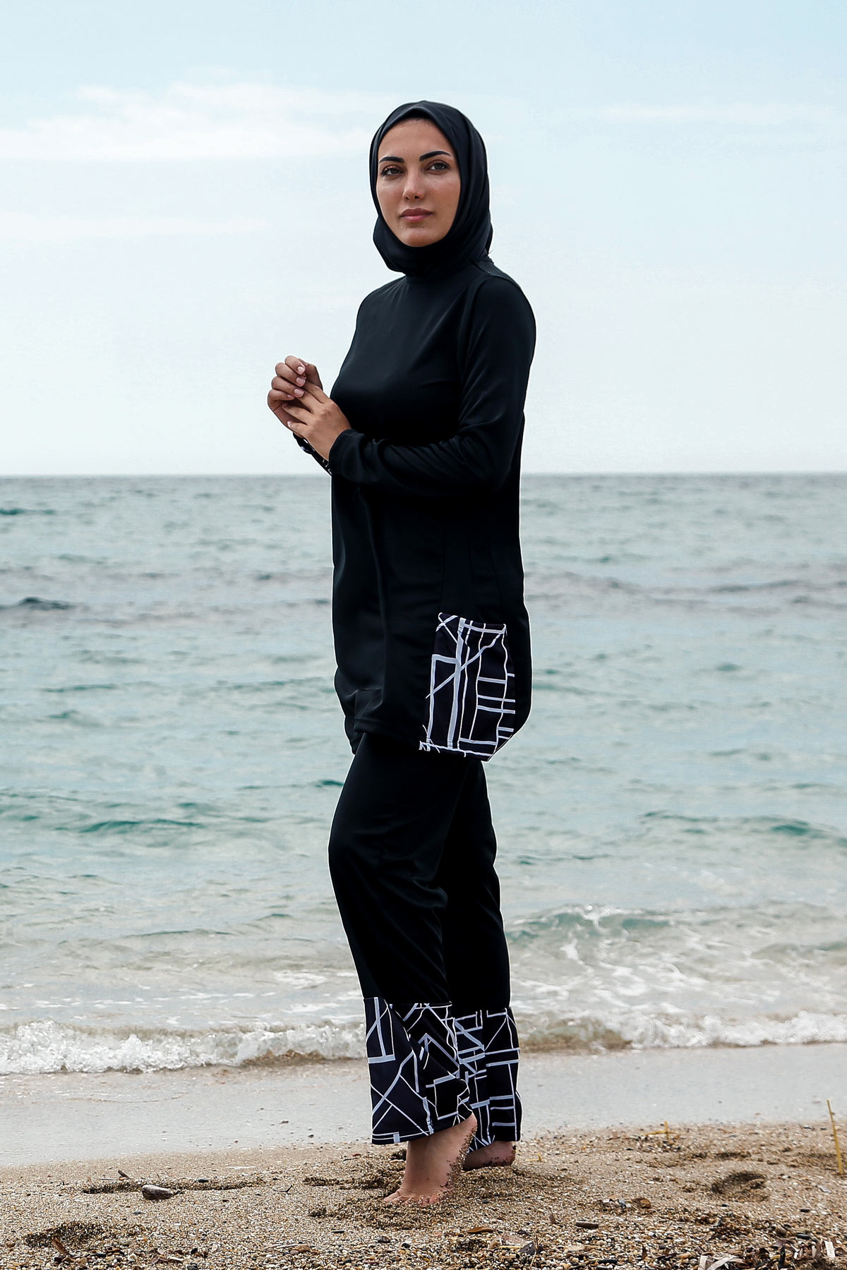 Four Fully Covered Hijab Swimwear R1114