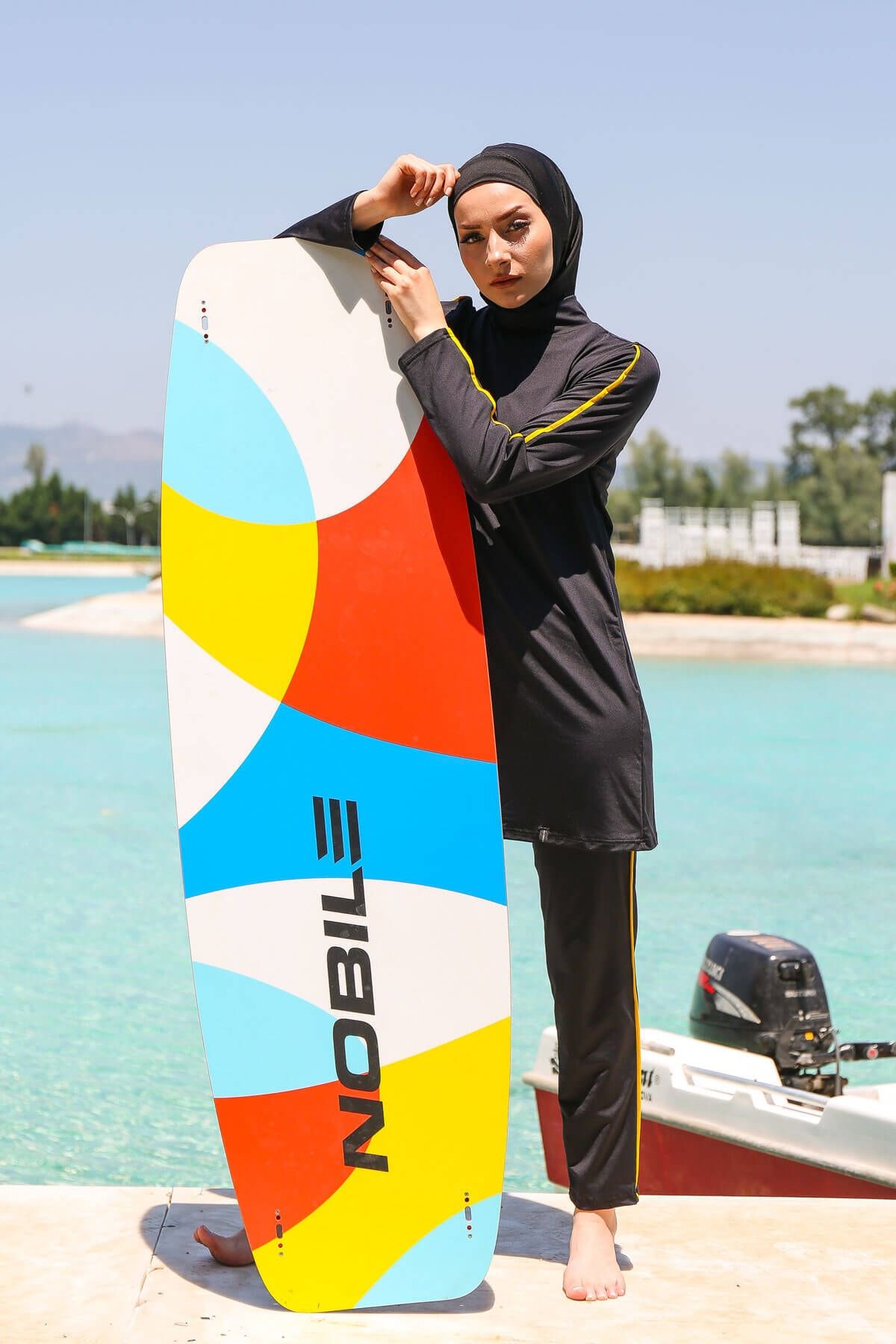 Sporty Fully Covered Hijab Swimwear M2103