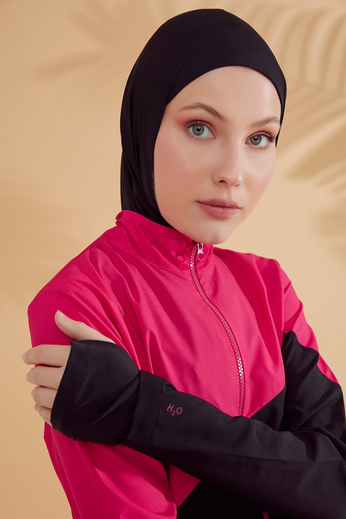 H2O Performance Series Black Hijab Swimsuit M2316-1